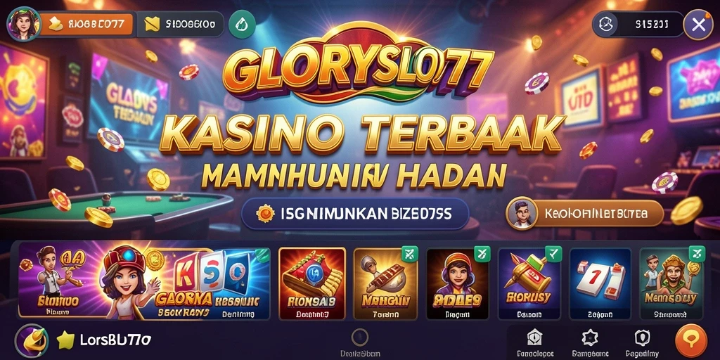 Tampilan gameplay seru dari GLORYSLOT777 yang penuh warna dan menarik.