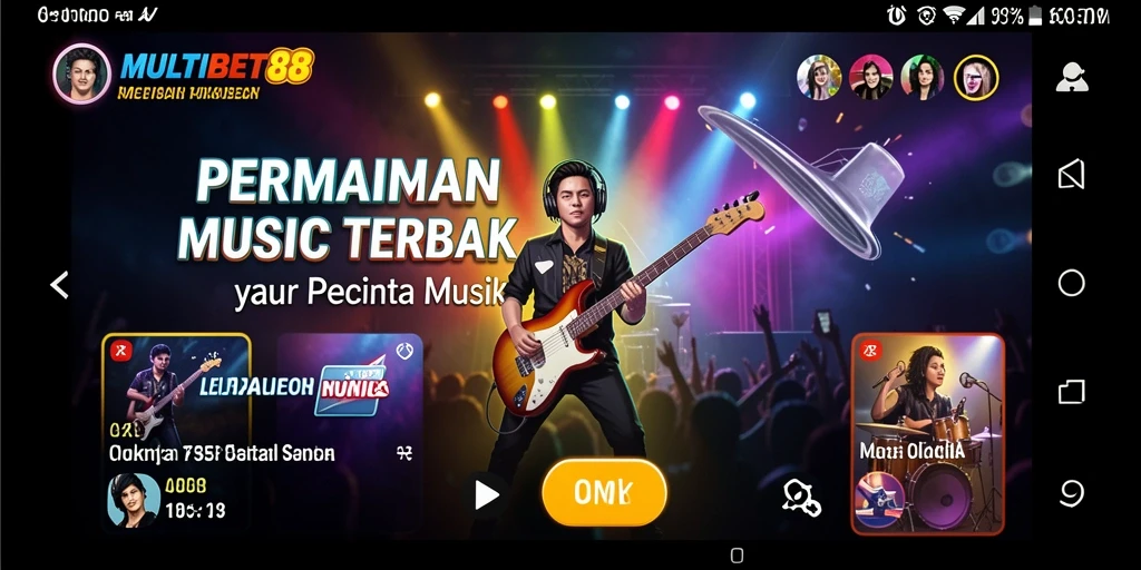 Tampilan screenshot menunjukkan gameplay seru MULTIBET88 dengan variasi lagu.