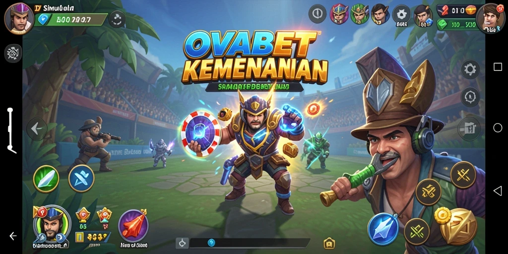 Tangkapan layar utama OVABET menampilkan momen mendebarkan dalam gameplay.
