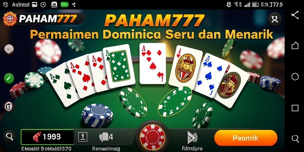 Screenshot PAHAM777 menunjukkan gameplay Domino yang menarik.