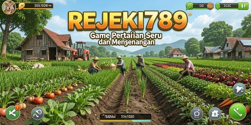 Tangkapan layar gameplay <strong>REJEKI789</strong> menampilkan aktivitas pertanian yang seru.