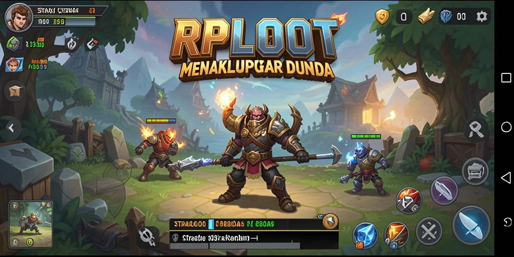 Tampilan gameplay RPLOOT yang epik dan penuh strategi.