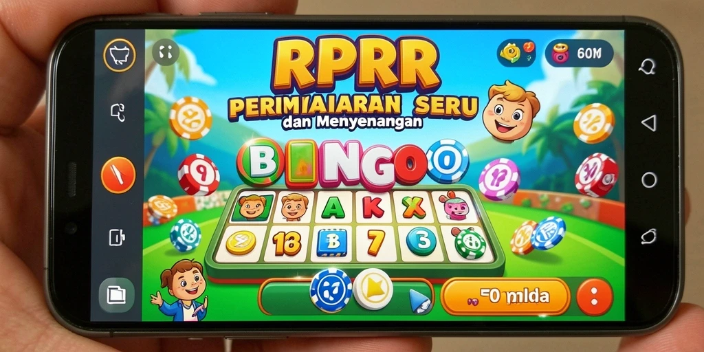 Tampilan gameplay seru dalam aplikasi RPRR Bingo.