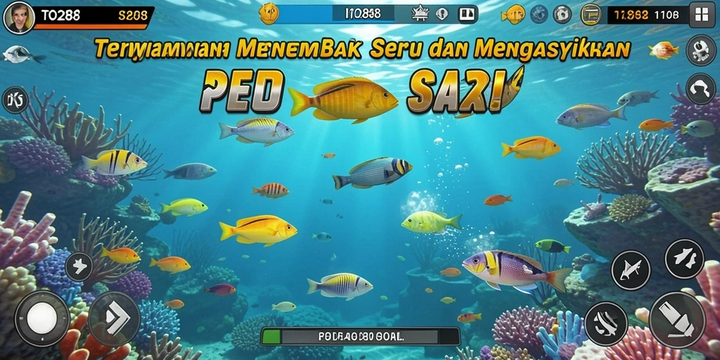 Gameplay TO288 menampilkan aksi menembak ikan yang mendebarkan.