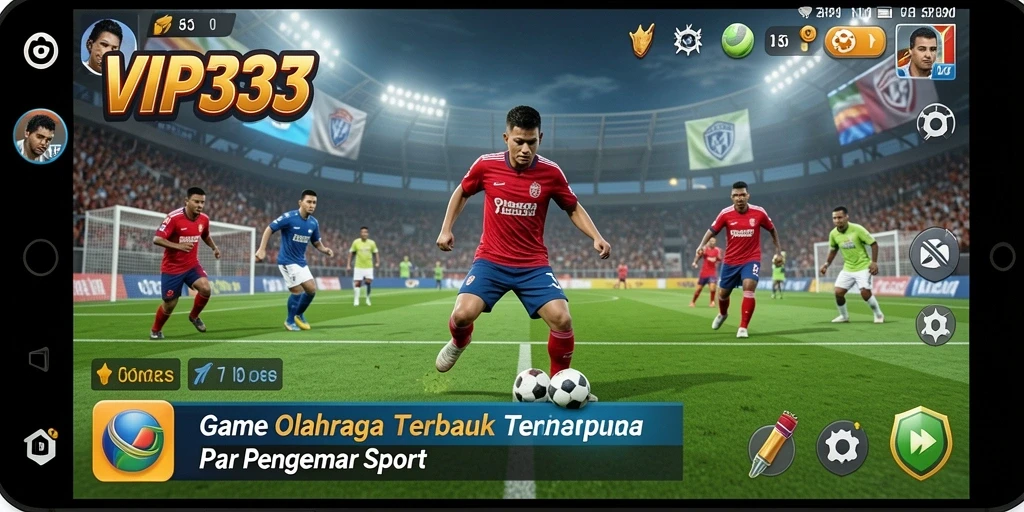 Tampilan gameplay VIP333 yang mendebarkan dari arena olahraga.
