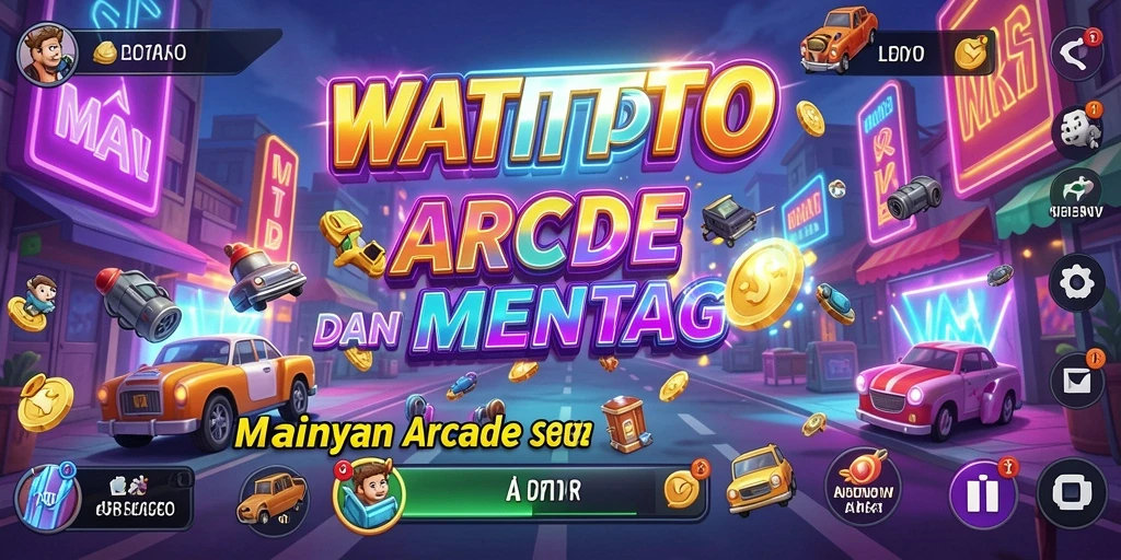 Screenshot WATITOTO menampilkan aksi gameplay Arcade yang mendebarkan.